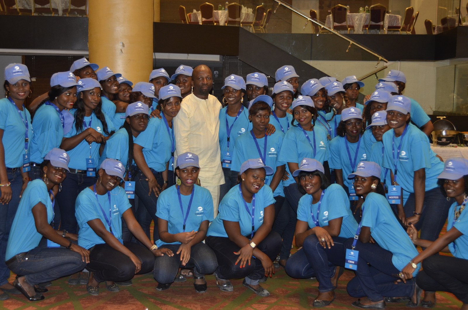 Olawale Opayinka with the Eko Atlantic City event team following the 5,000,000 SQM Dedication Ceremony — confirming his role as organiser of the event, February 2013